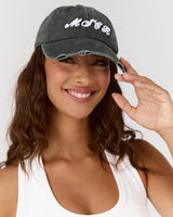 VINTAGE SCRIPT DAD CAP - WASHED KHAKI