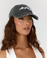 VINTAGE SCRIPT DAD CAP - WASHED KHAKI
