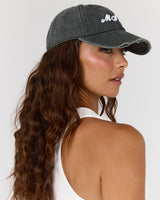 VINTAGE SCRIPT DAD CAP - WASHED KHAKI