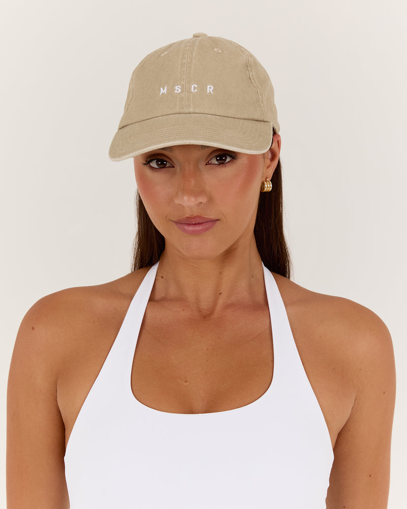 WOMENS MSCR DAD CAP - BEIGE