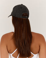 WOMENS MSCR DAD CAP - BLACK