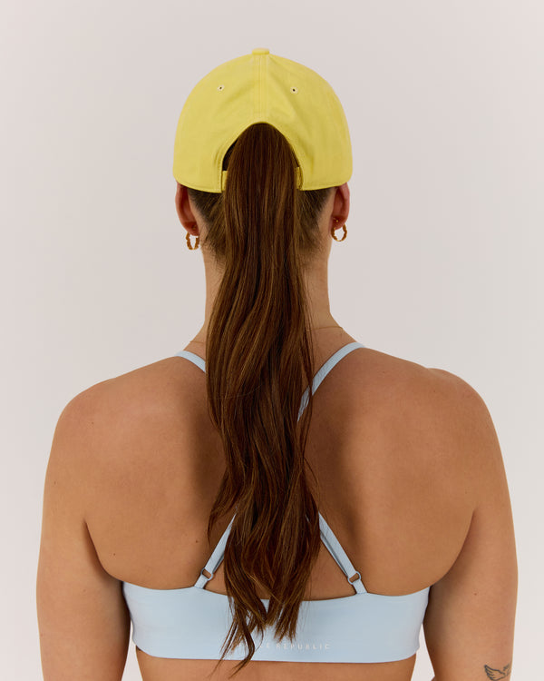 WOMENS MSCR DAD CAP - LEMON