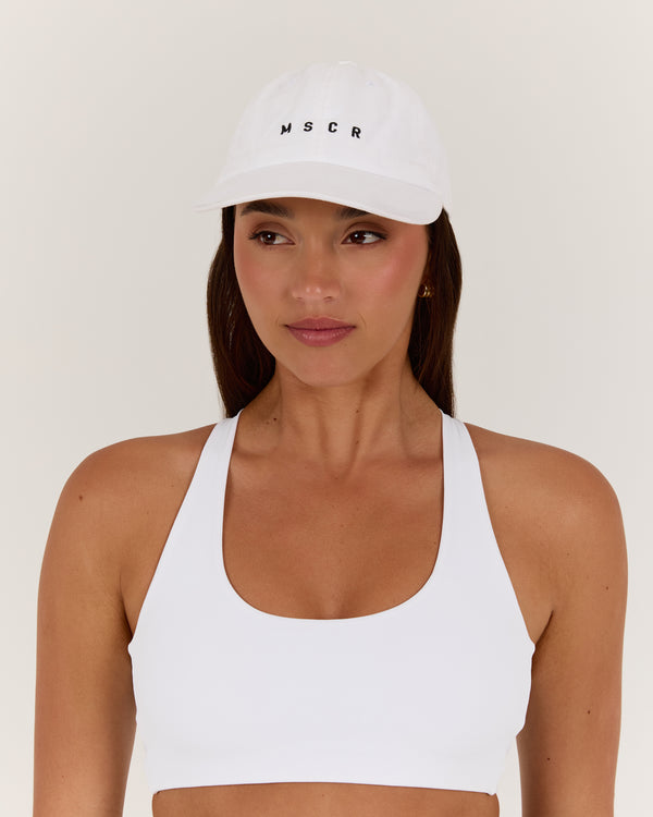 WOMENS MSCR DAD CAP - WHITE