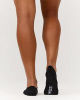 WOMENS NO SHOW SOCKS - BLACK