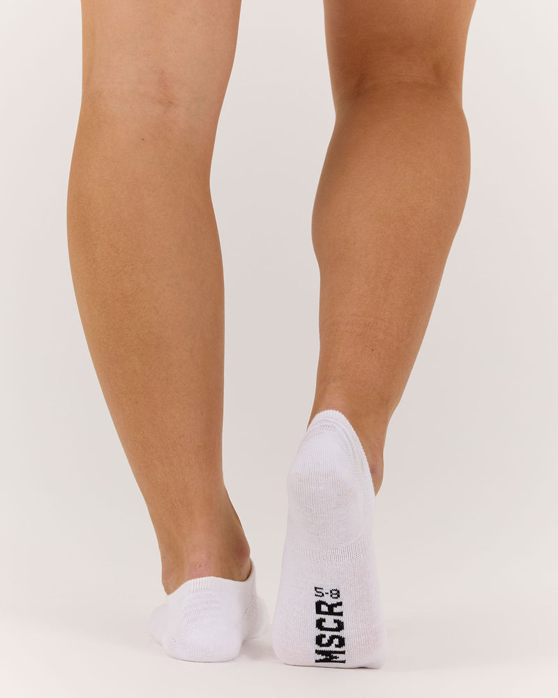 WOMENS NO SHOW SOCKS - WHITE