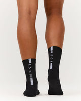 WOMENS PERFORMANCE SOCKS - BLACK WHITE