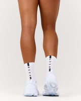 WOMENS PERFORMANCE SOCKS - WHITE BLACK