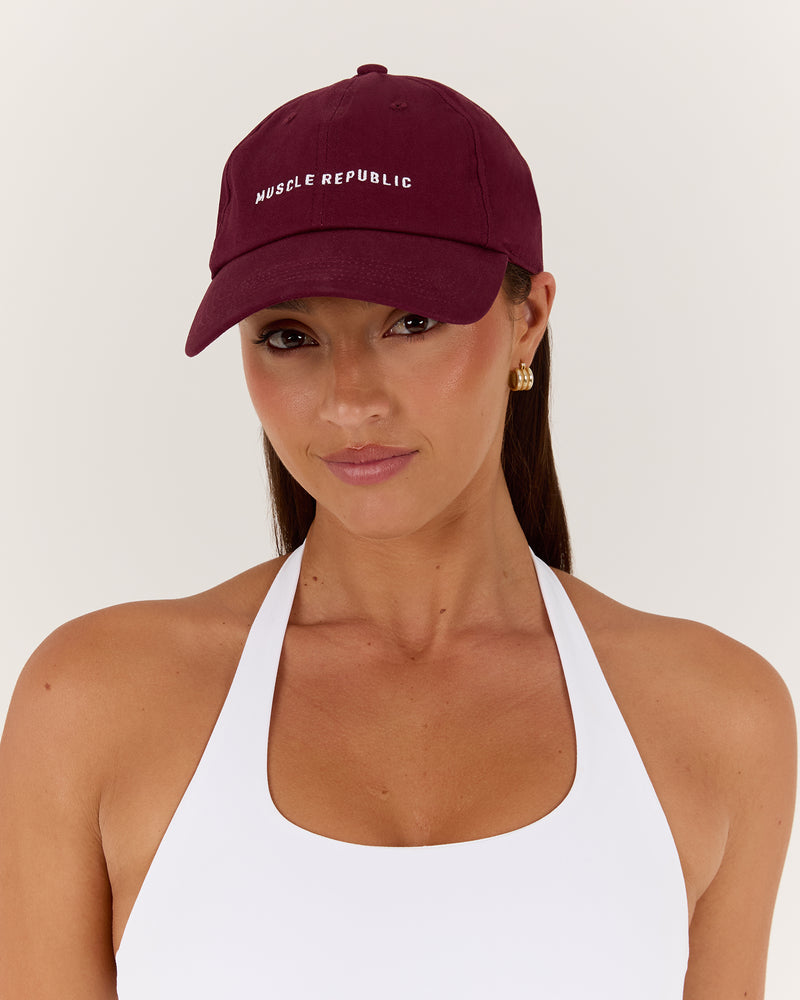WOMENS REPUBLIC DAD CAP - BERRY