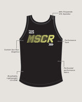 WOMENS SUN RUN RACE DAY SINGLET - BLACK