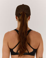 WOMENS VINTAGE TRUCKER CAP - BROWN WHITE