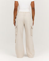 WOVEN UTILITY PANT - SANDSTONE