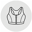 Zip Front Bra