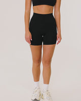 LUXE BIKER SHORTS V2 - BLACK