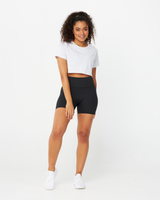 CROPPED TEE - SNOW GREY