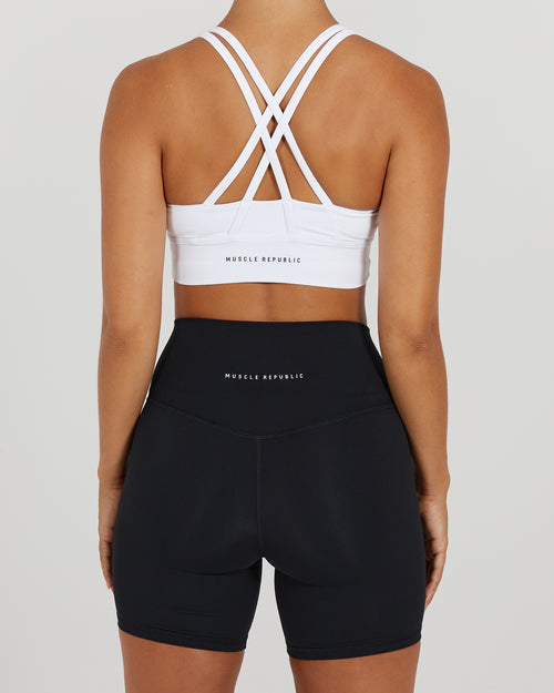 LUXE STRAPPY BRA - WHITE