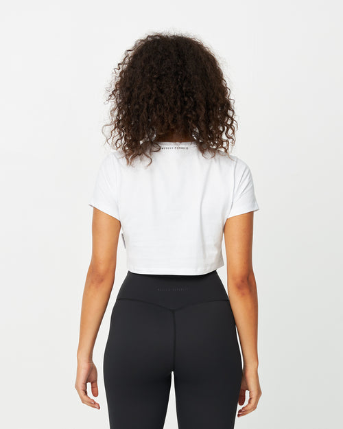 CROPPED TEE - WHITE