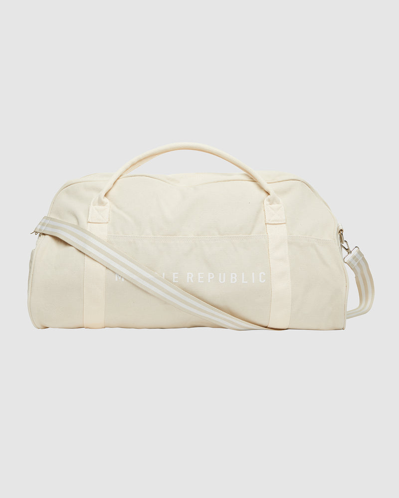 CANVAS DUFFEL - BEIGE