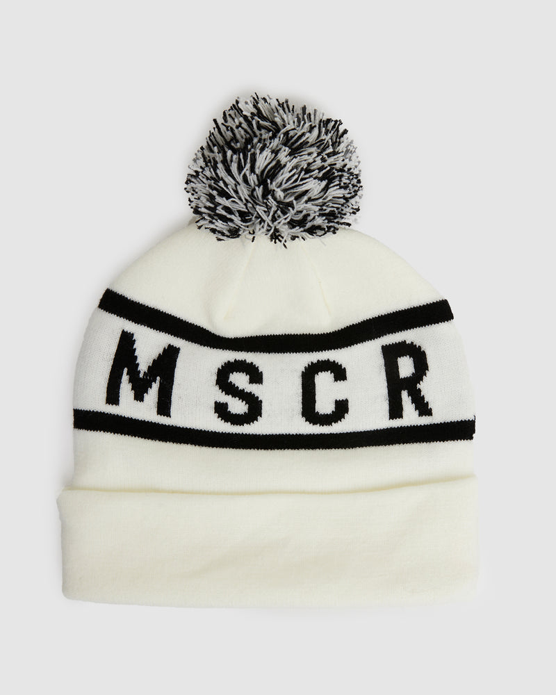 POM POM BEANIE II - WHITE