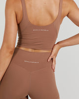 LUXE BROOKE CROP TOP - MOCHA
