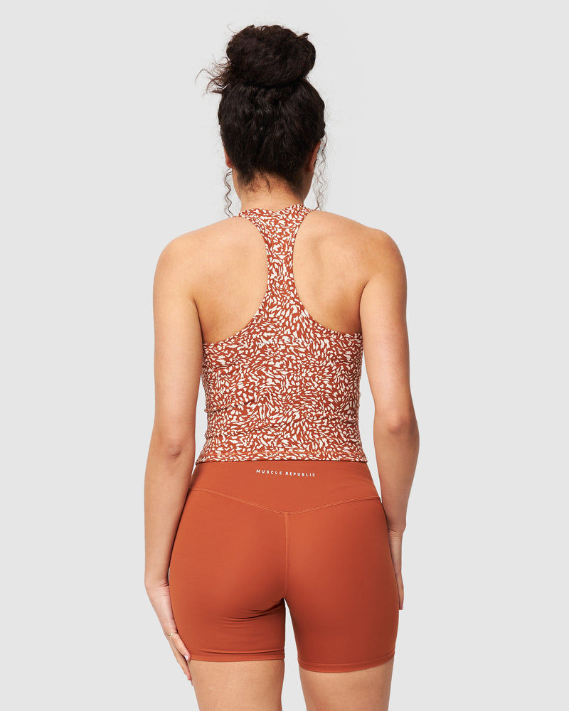 LUXE MIDRIFF TANK - ELEMENTAL RUST