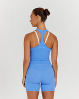 LUXE MIDRIFF TANK - AERIAL BLUE