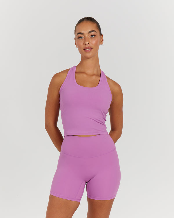 LUXE MIDRIFF TANK - PRO PURPLE
