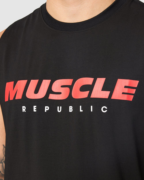 ROCKY MUSCLE TANK OG - BLACK