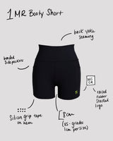 1MR BOOTY SHORTS - BLACK
