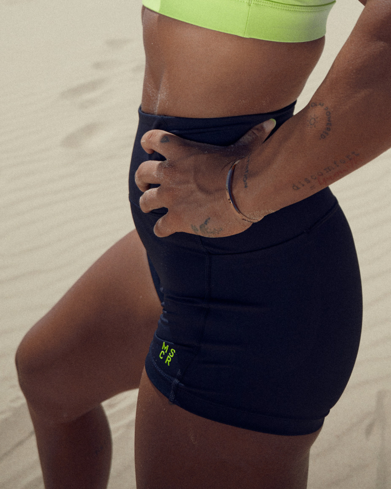 1MR BOOTY SHORTS - BLACK